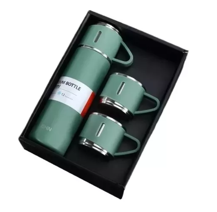 Termo Bebidas Calientes Frías + 3 tazas